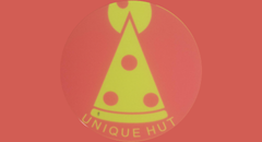 Unique Hut Pizza and Burger Express Logo